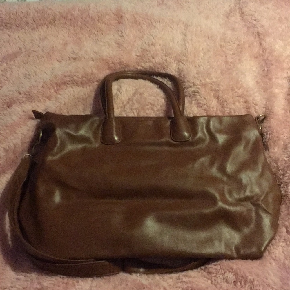 Large faux leather bag